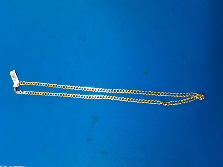 Cuban Link Chain - Yellow Gold 10k (.417) 17.9 grams 18 inch