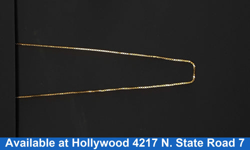 Box Chain - Yellow Gold 14k (.585) 9.8 grams 20 inch