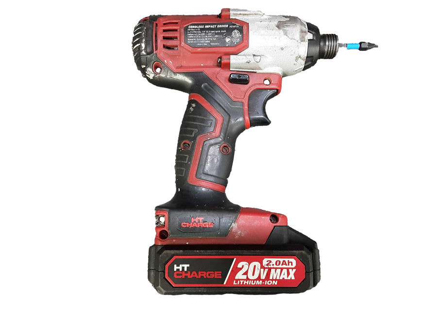 Hyper Tough Aq76012g Red Cordless Impact Drill