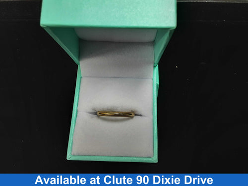 Ring - Wedding Band - Yellow Gold 14k (.585) 1.7 grams Size 8