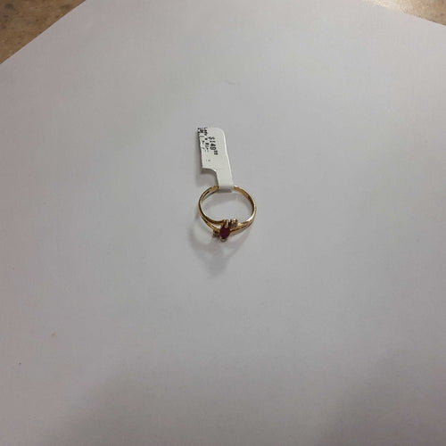 Women's Ring - Solitaire - Yellow Gold 10k (.417) 1.2 grams Size 8.5