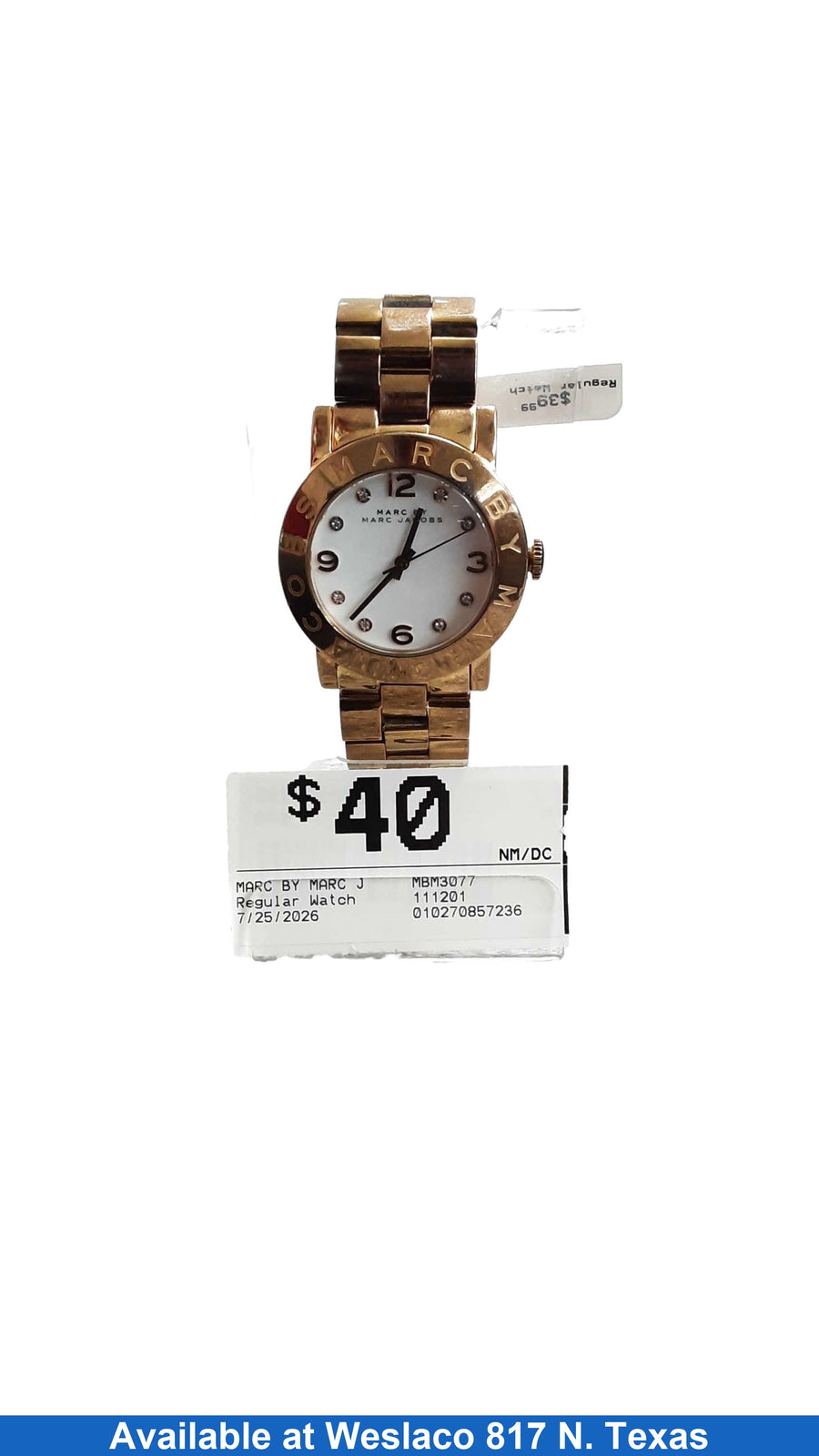 Marc By Marc Jacobs Mbm3077 Yellow Regular Watch