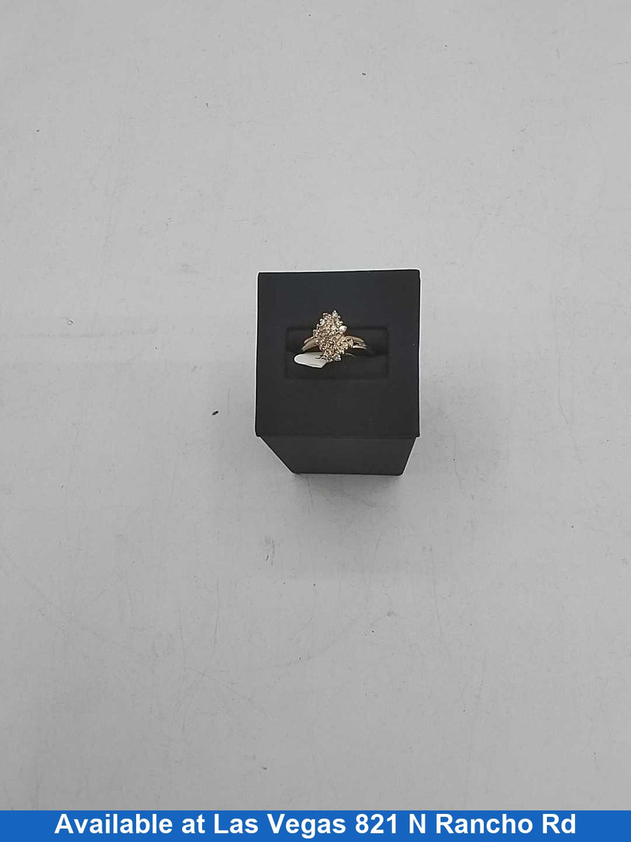 Women's Ring - Yellow Gold 14k (.585) 3 grams Size 10.5