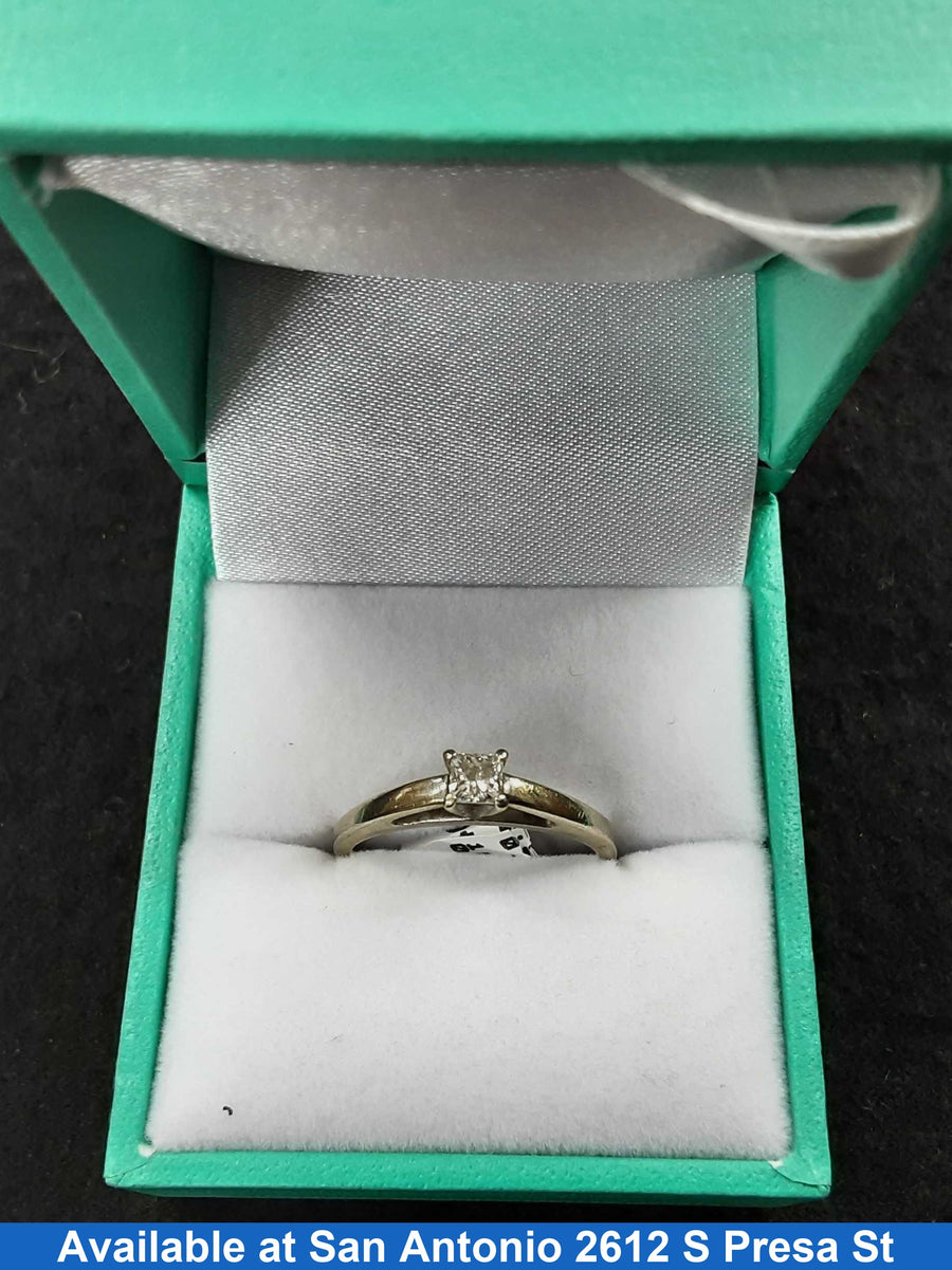 Women's Ring - Solitaire - Yellow Gold 14k (.585) 2.5 grams Size 20