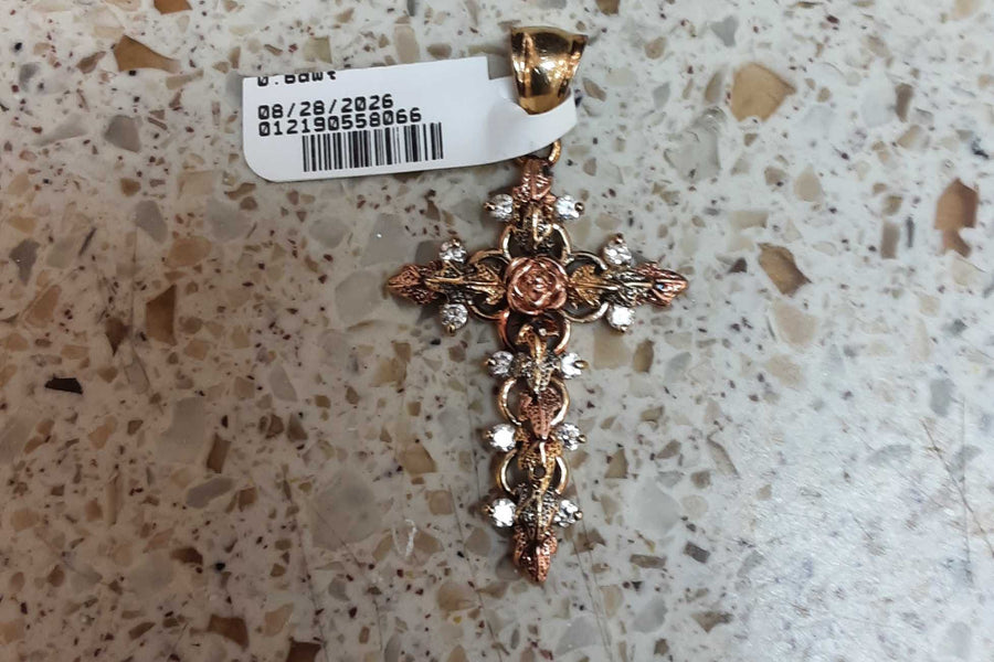 Religious Pendant - Tricolor Gold 14k (.585) 5.6 grams