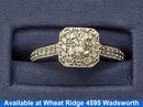 Women's Ring - White Gold 10k (.417) 3.1 grams Size 7