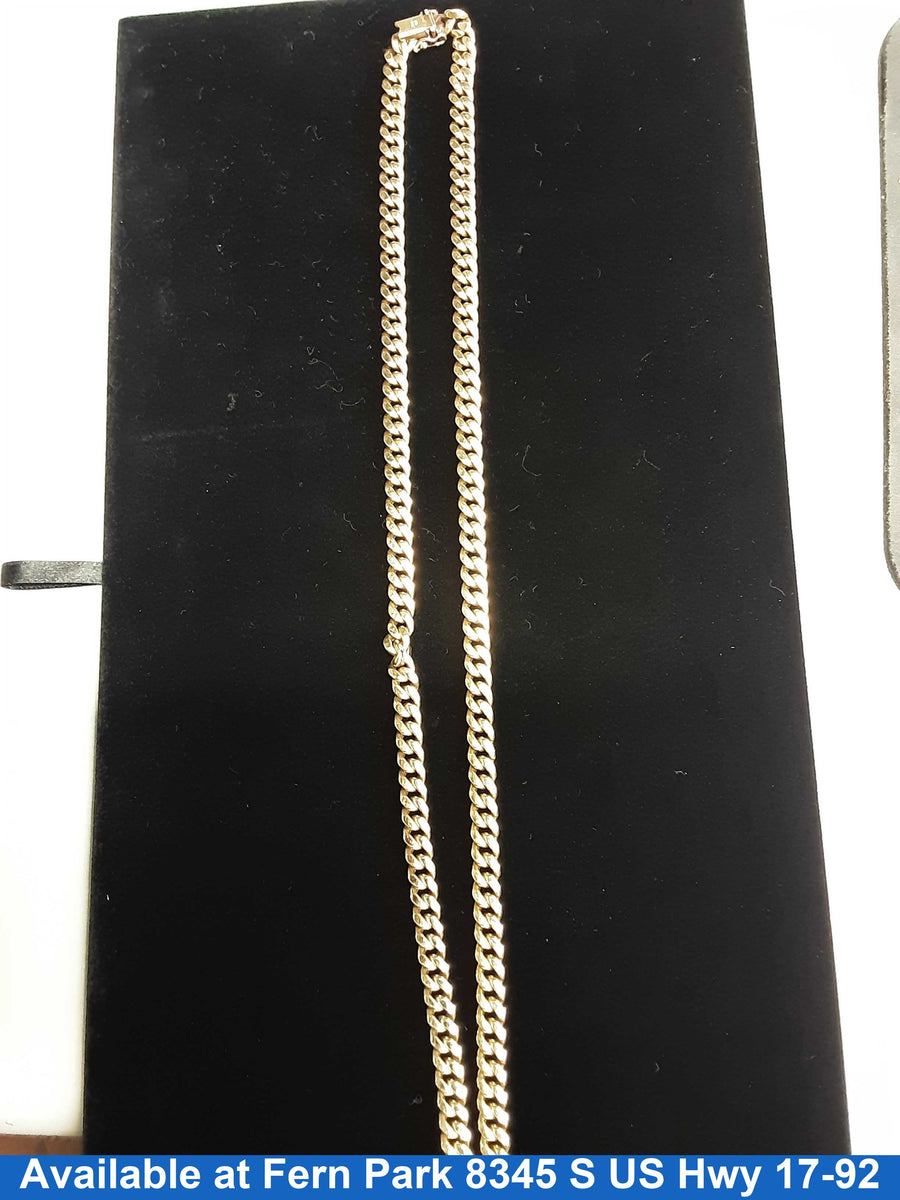 Cuban Link Chain - Yellow Gold 10k (.417) 38.8 grams 27 inch