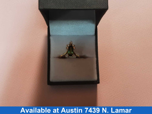 Women's Ring - Yellow Gold 18k (.750) 3.3 grams Size 20