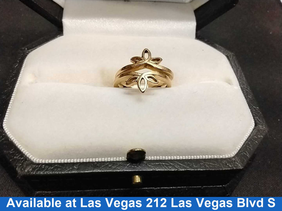 Women's Ring - Yellow Gold 14k (.585) 4.4 grams Size 4