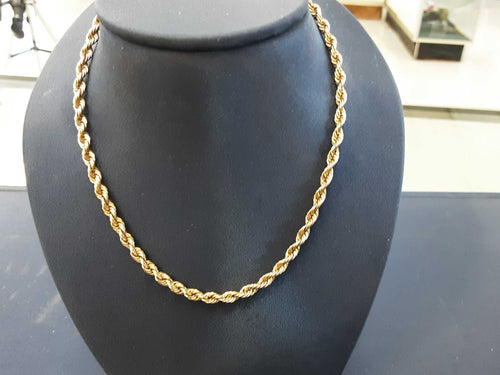 Rope Chain - Yellow Gold 14k (.585) 16.1 grams 20 inch