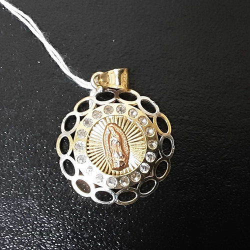Religious Pendant - Tricolor Gold 14k (.585) 1.3 grams