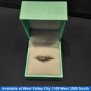 Women's Ring - Solitaire - White Gold 14k (.585) 1.6 grams Size 8