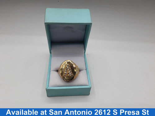 Men's Ring - Yellow Gold 10k (.417) 5.8 grams Size 13.5