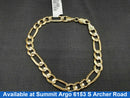 Figaro Bracelet - Yellow Gold 14k (.585) 10.9 grams 7 inch