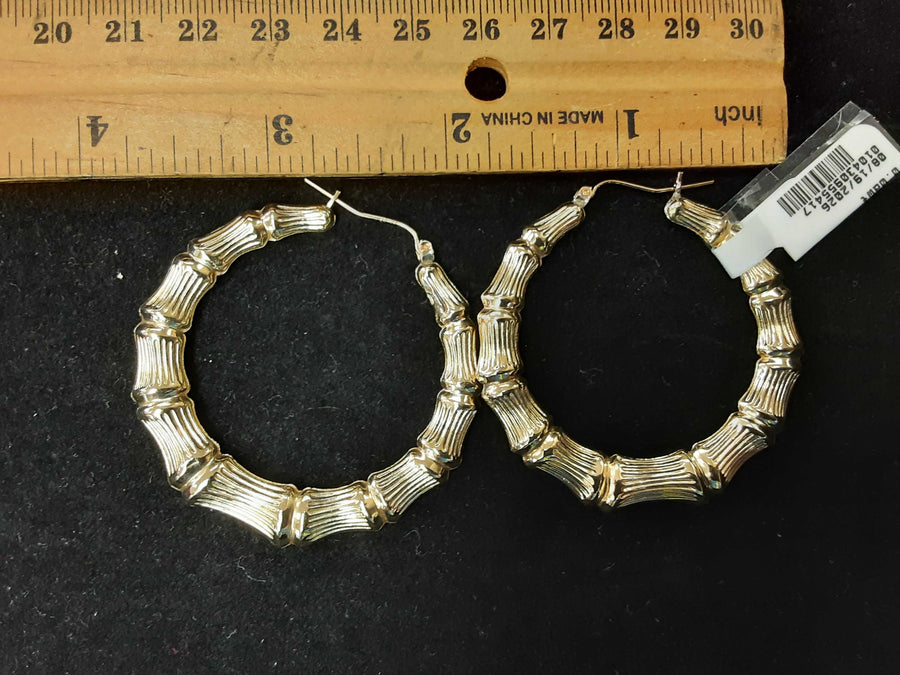 Hoop Earrings - Yellow Gold 10k (.417) 6.4 grams