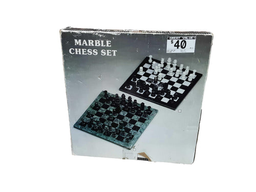 Chess Game Marble Chess Game Green Misc. Hand Tool