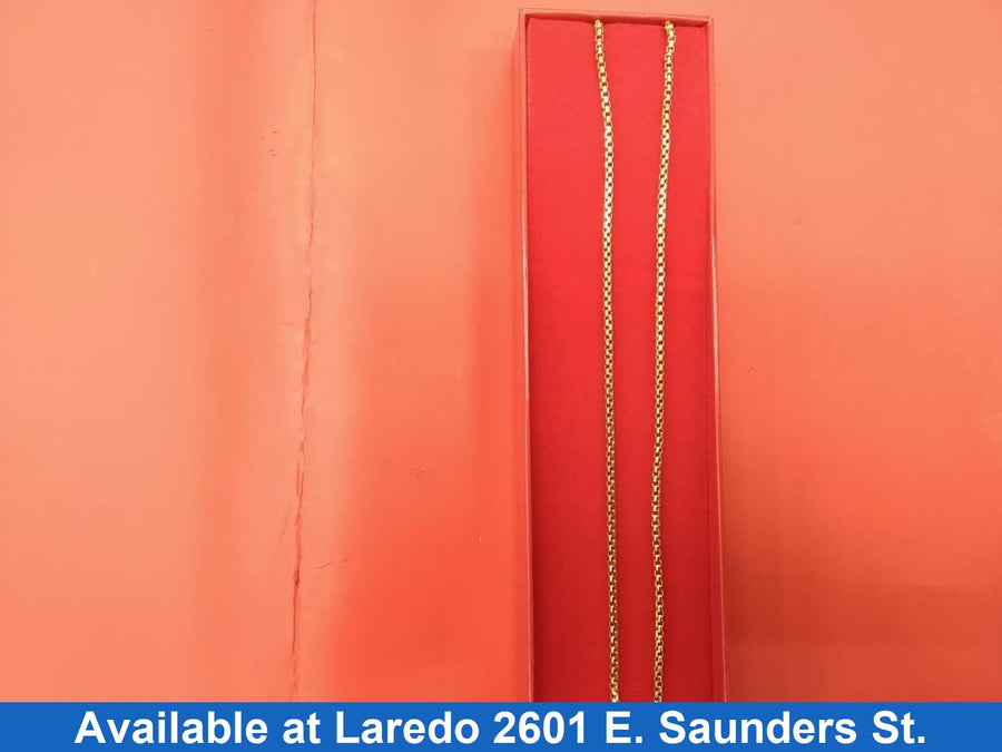 Box Chain - Yellow Gold 10k (.417) 6.8 grams 21 inch