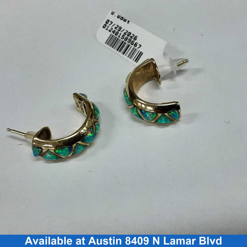 Earrings - Yellow Gold 14k (.585) 6.1 grams
