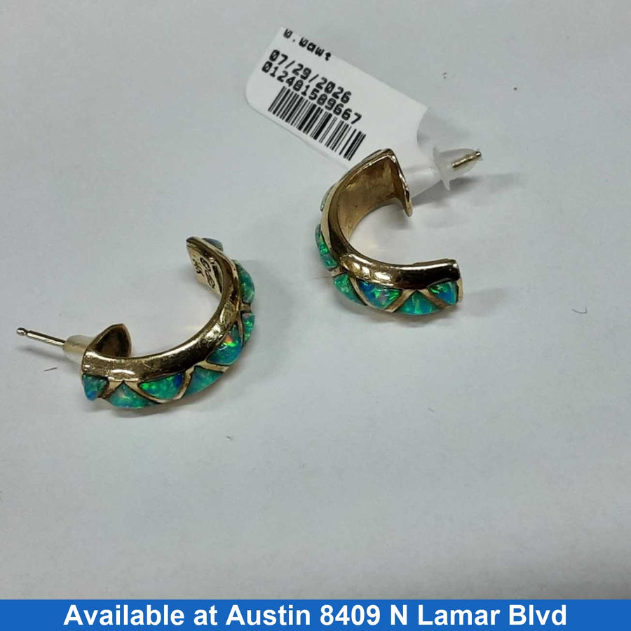 Earrings - Yellow Gold 14k (.585) 6.1 grams