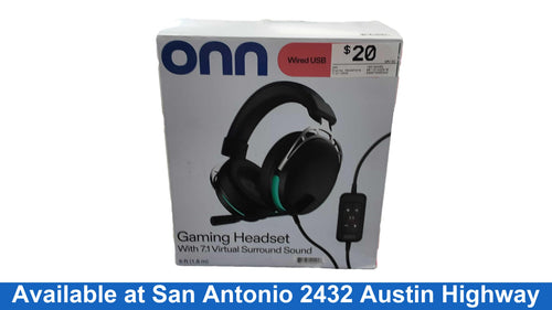 Onn 100162483 Black Stereo Headphone