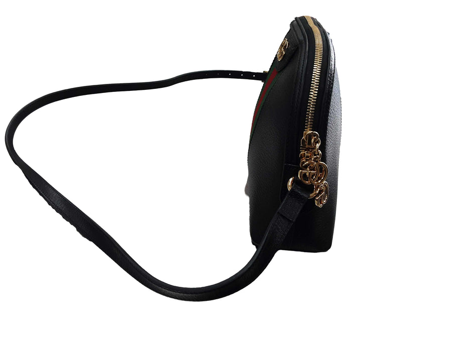 Small Ophidia Dome Gucci Calfskin Shoulder Bag Black Purse / Handbag