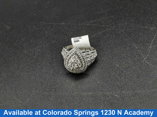 Women's Ring - White Gold 10k (.417) 4.6 grams Size 5