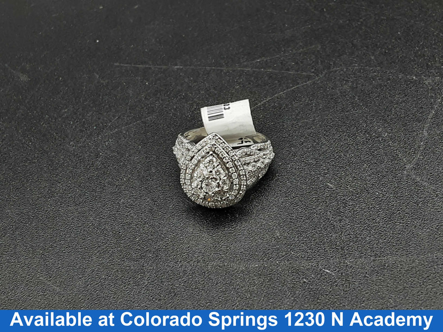 Women's Ring - White Gold 10k (.417) 4.6 grams Size 5