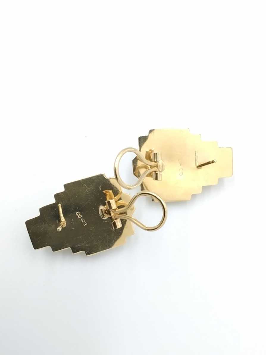 Earrings - Yellow Gold 14k (.585) 6.2 grams