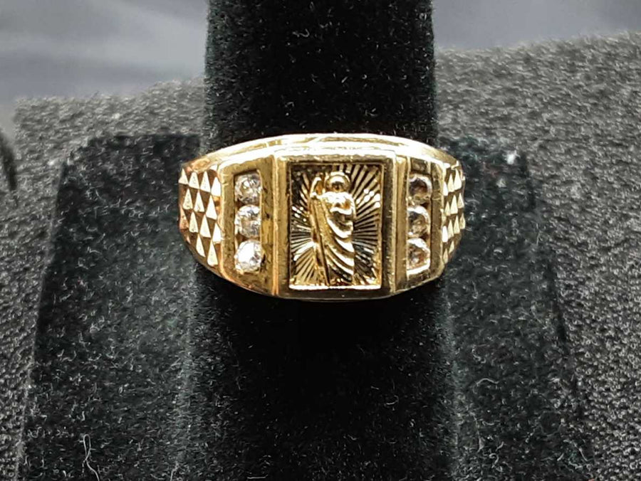 Men's Ring - Yellow Gold 14k (.585) 5 grams Size 5