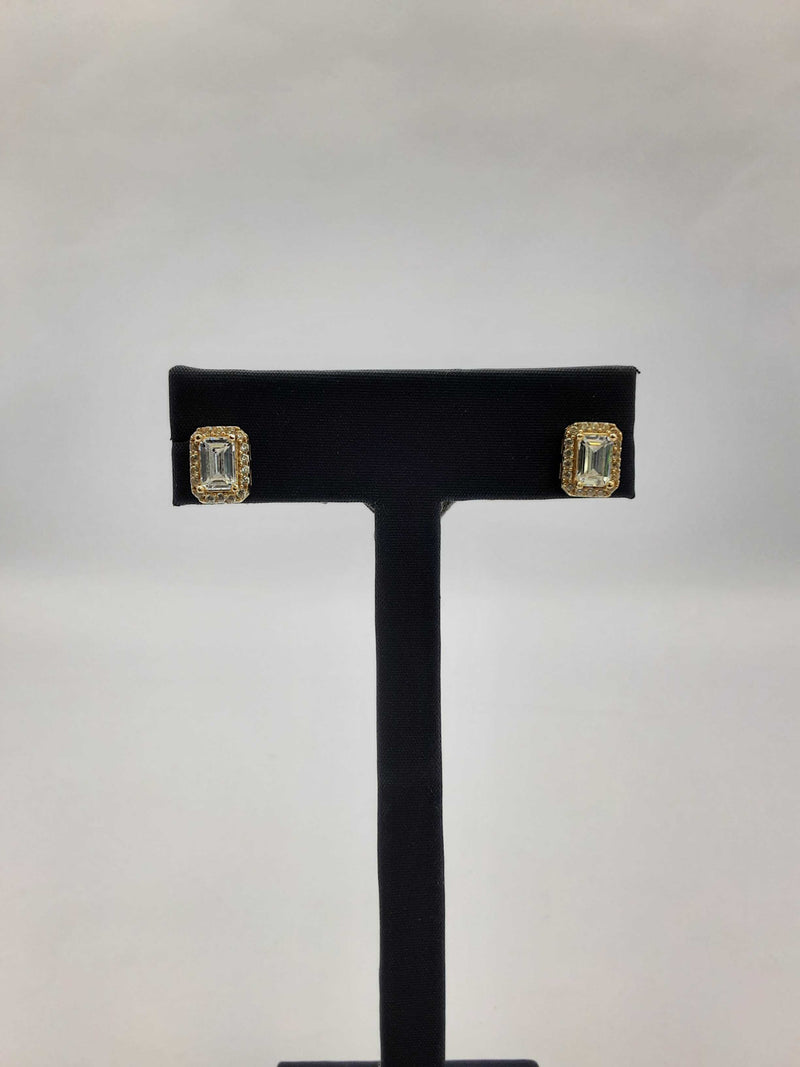 14kt Cubic Zirconium Stud Earrings