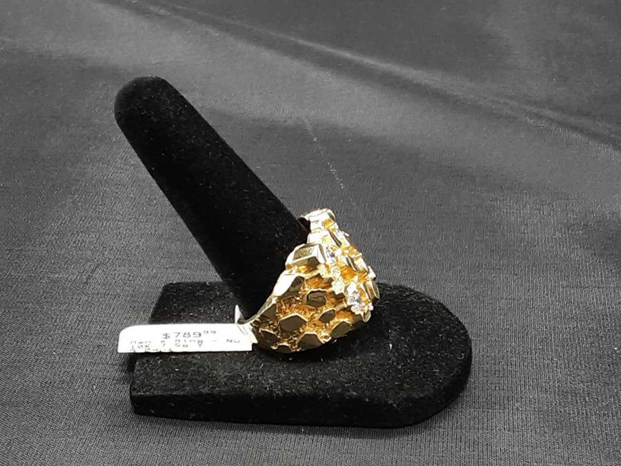 Men's Ring - Yellow Gold 10k (.417) 7.5 grams Size 9.5