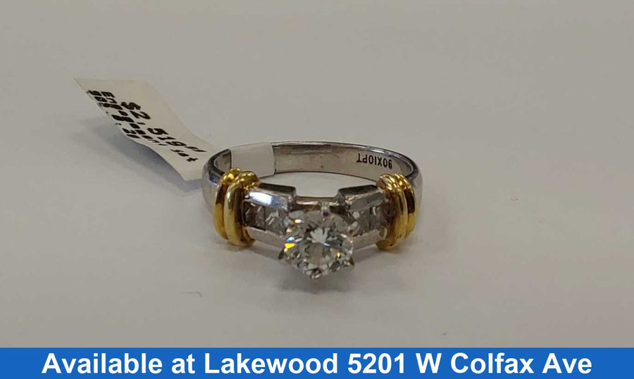 Ring - Engagement Set - Platinum 8.2 grams Size 8