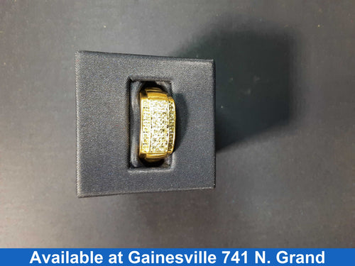 Men's Ring - Yellow Gold 10k (.417) 5.8 grams Size 10.5