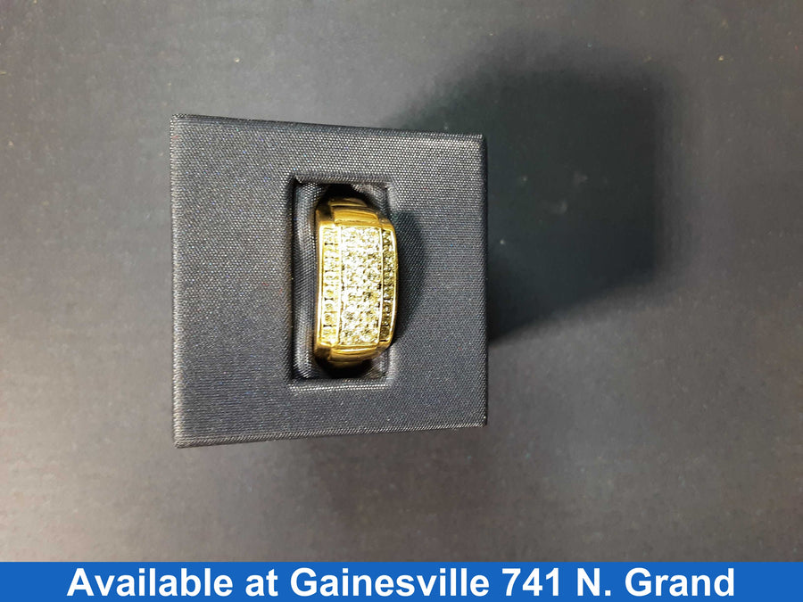 Men's Ring - Yellow Gold 10k (.417) 5.8 grams Size 10.5