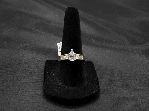 Ring - Engagement Set - Yellow Gold 14k (.585) 4.6 grams Size 6