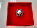 Women's Ring - White Gold 14k (.585) 6.2 grams Size 7.5