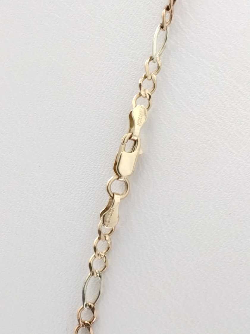 Figaro Chain - Tricolor Gold 10k (.417) 5.4 grams 24 inch