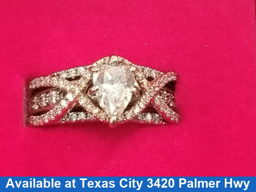 Women's Ring - White Gold 14k (.585) 5.3 grams Size 8