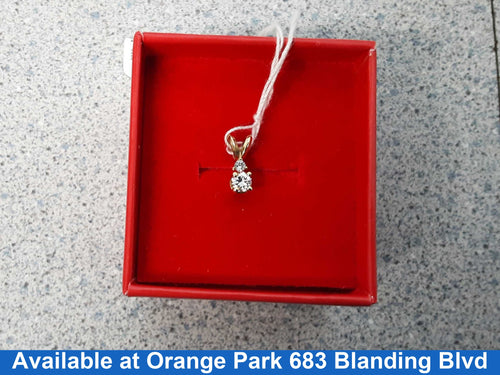 Diamond Pendant - Yellow Gold 14k (.585) 0.6 grams