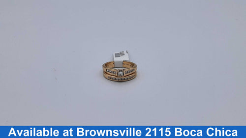 Ring - Engagement Set - Yellow Gold 14k (.585) 5.9 grams Size 20