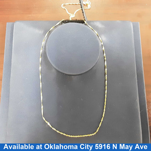 Rope Chain - Yellow Gold 18k (.750) 2.5 grams 22 inch