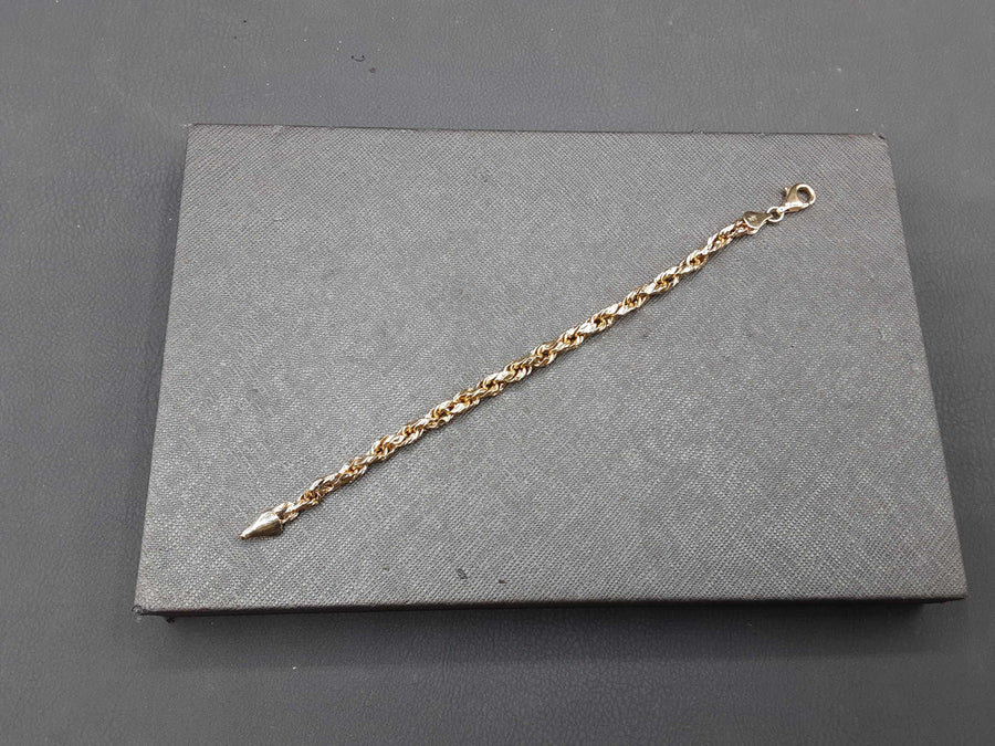 Rope Bracelet - Yellow Gold 10k (.417) 3.9 grams 8 inch