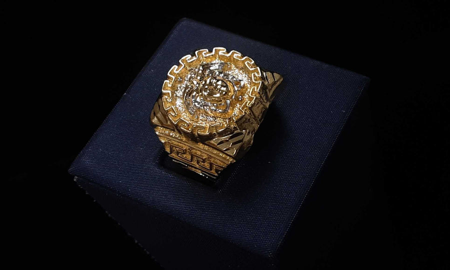 Men's Ring - Yellow Gold 10k (.417) 6.8 grams Size 6.5
