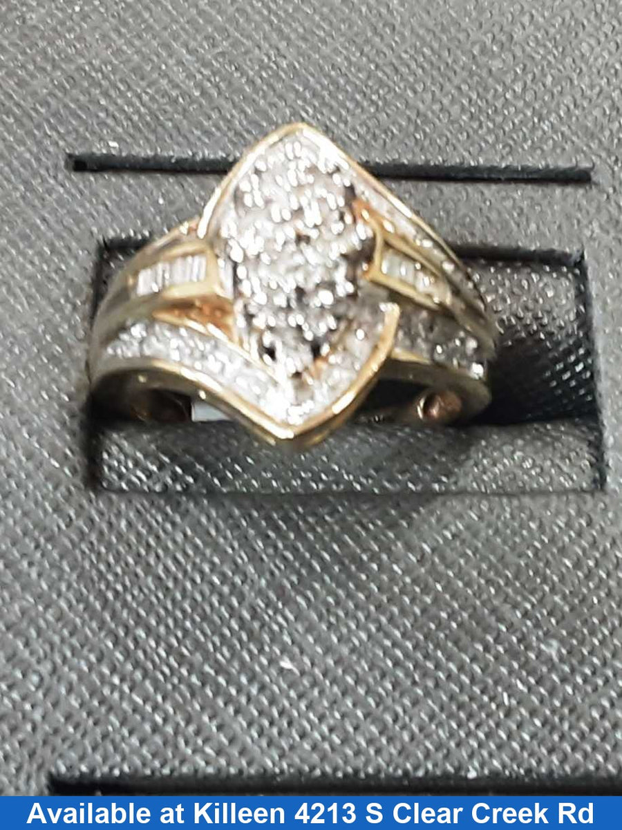 Women's Ring - Yellow Gold 10k (.417) 5.5 grams Size 8