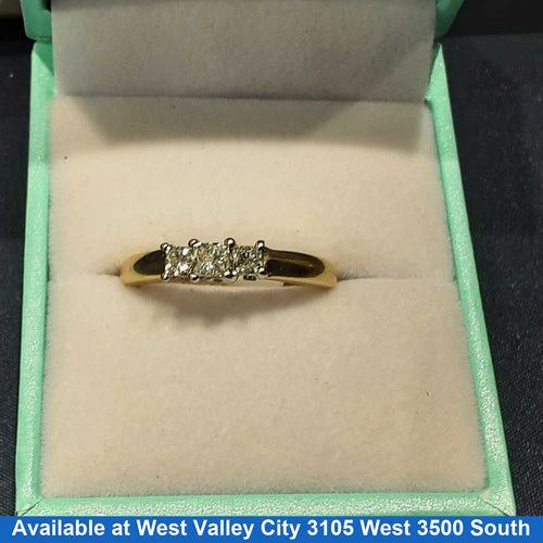 Ring - Engagement Set - Yellow Gold 14k (.585) 3.7 grams Size 20