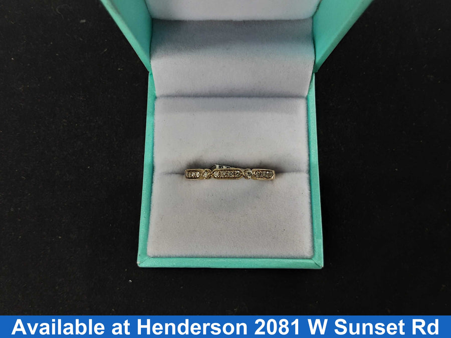 Women's Ring - Yellow Gold 10k (.417) 2 grams Size 9.5