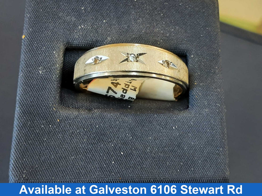 Ring - Wedding Band - White Gold 14k (.585) 4.7 grams Size 11