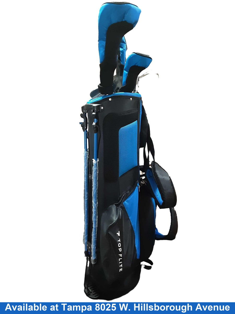 Topflite 9 Pc Golf Club Set Brown