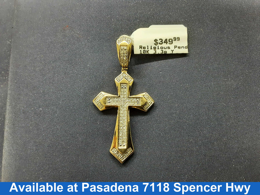 Religious Pendant - Yellow Gold 10k (.417) 3.3 grams
