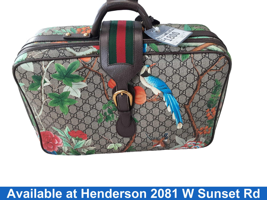 Gucci Gg Supreme Tian Beige / Tan Backpack / Briefcase / Bag